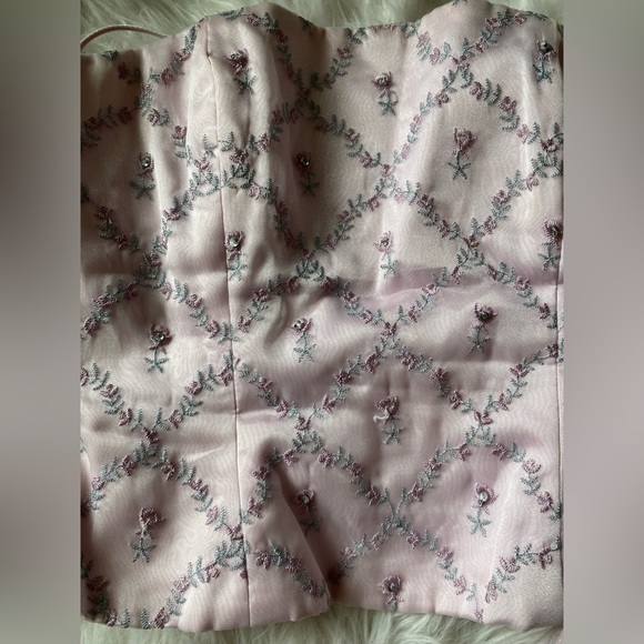 Two Piece Formal Gown with Corset - Picture 3 of 4